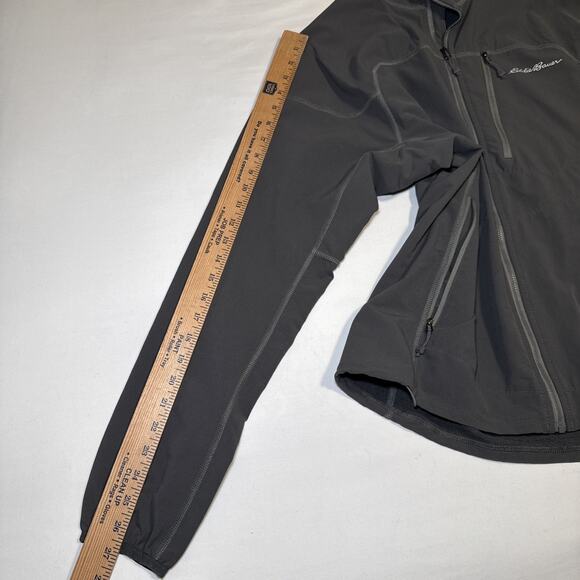 Eddie Bauer First Ascent Full Zip Jacket Stretch Gray Lightweight Mens Sz M EUC - Picture 9 of 16